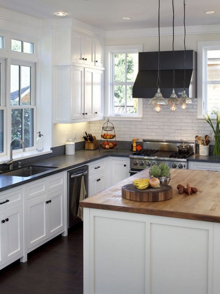 70 Stunning Kitchen Light Cabinets with Dark Countertops Design Ideas