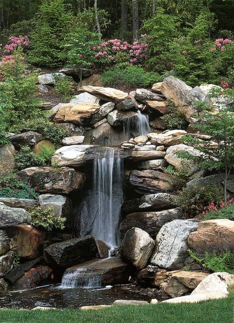 backyard waterfall gardens