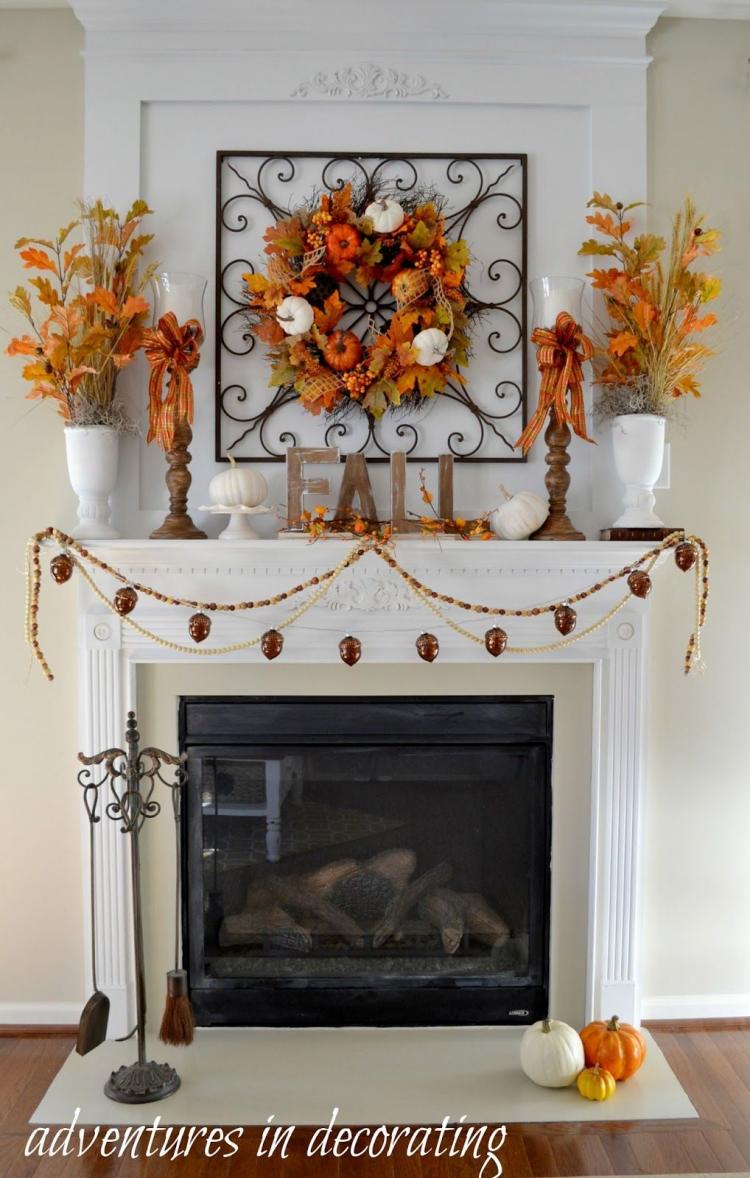 20 Fall Mantel Decorating Ideas Page 13 Of 22   Fall Mantel Decorating Ideas 13 