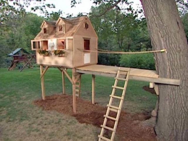 Simple Diy Treehouse For Kids Play 64 001 640x480 