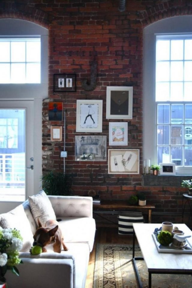 50+ Gorgeous Living Room Exposed Brick Wall Decor Ideas - Page 7 of 53
