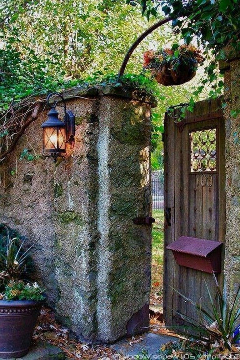 70+ fantastic rustic garden gates decor ideas