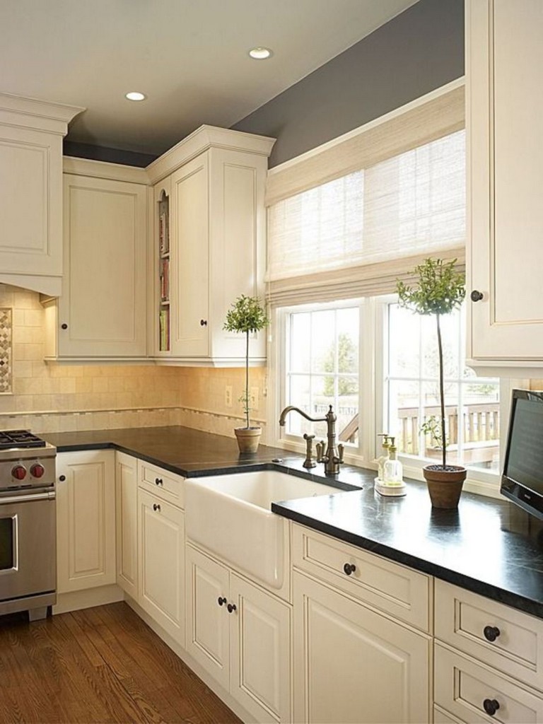 70 Stunning Kitchen Light Cabinets with Dark Countertops Design Ideas ...