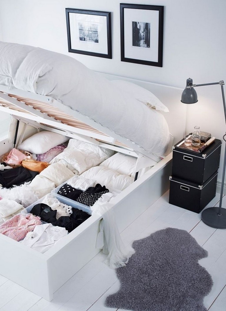 68+Inspiring Bed Storage Ideas for Small Space - Page 16 of 69