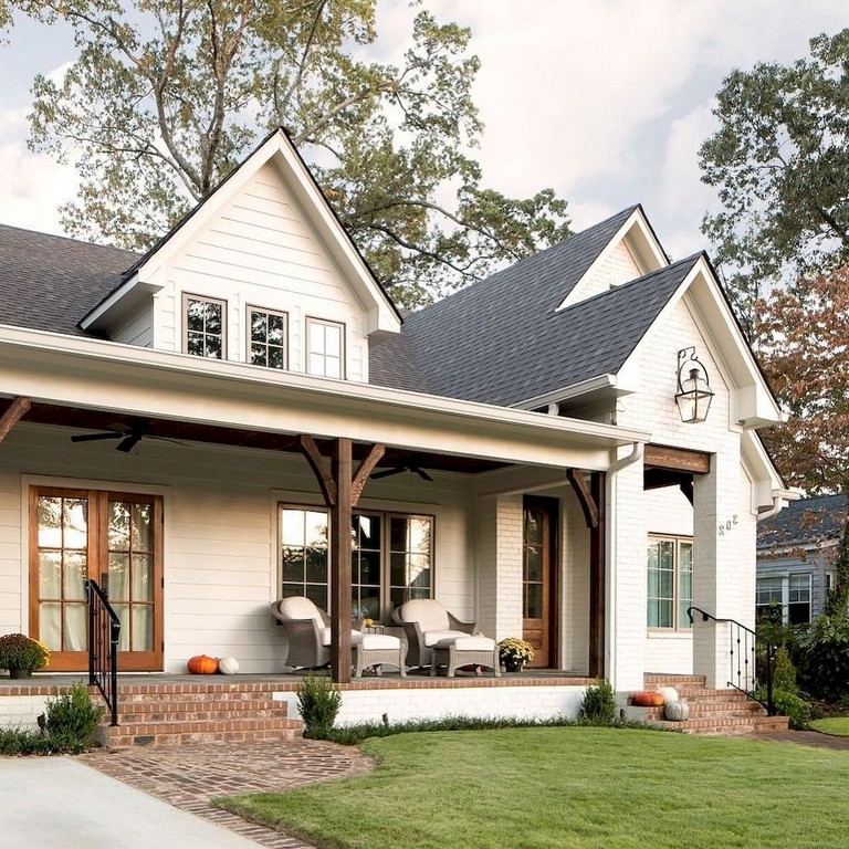 74+ Wonderful Modern Farmhouse Exterior Design Ideas - Page 10 of 75